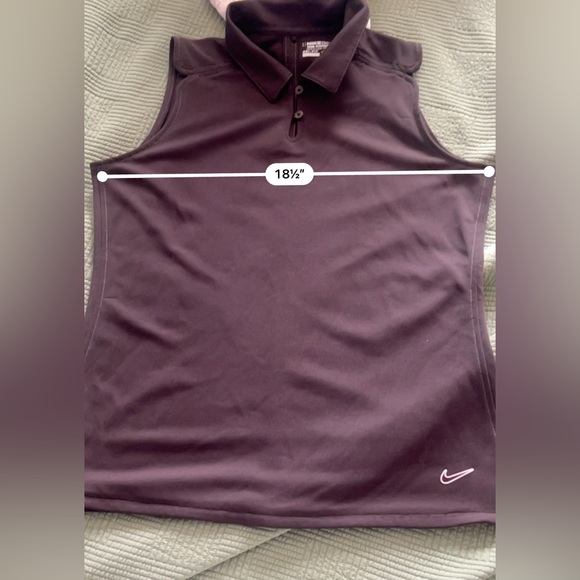 Nike Golf Dri-Fit Brown Sleeveless Polo Tank Top 
Size Large - Picture 11 of 12